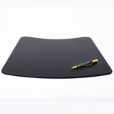 Black Leatherette Conference Table Pad for Round Table, 17 x 14